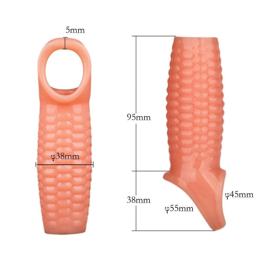 Orgasmically-Textured Hollow Penis Girth Sleeve BDSM, gallery view 5