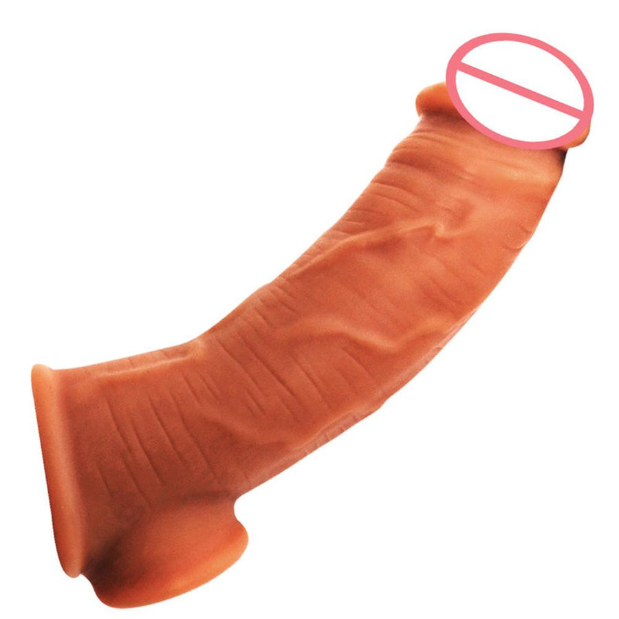 Reusable Silicone Penis Enlargement Sheath BDSM product view