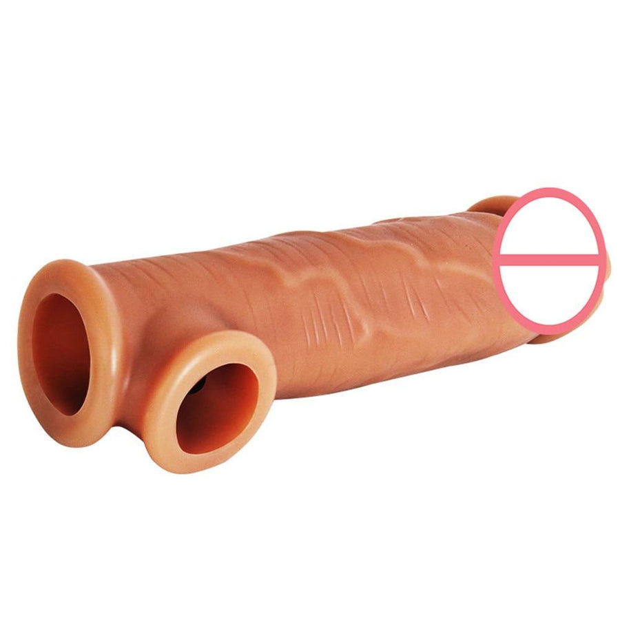Reusable Silicone Penis Enlargement Sheath BDSM, gallery view 2