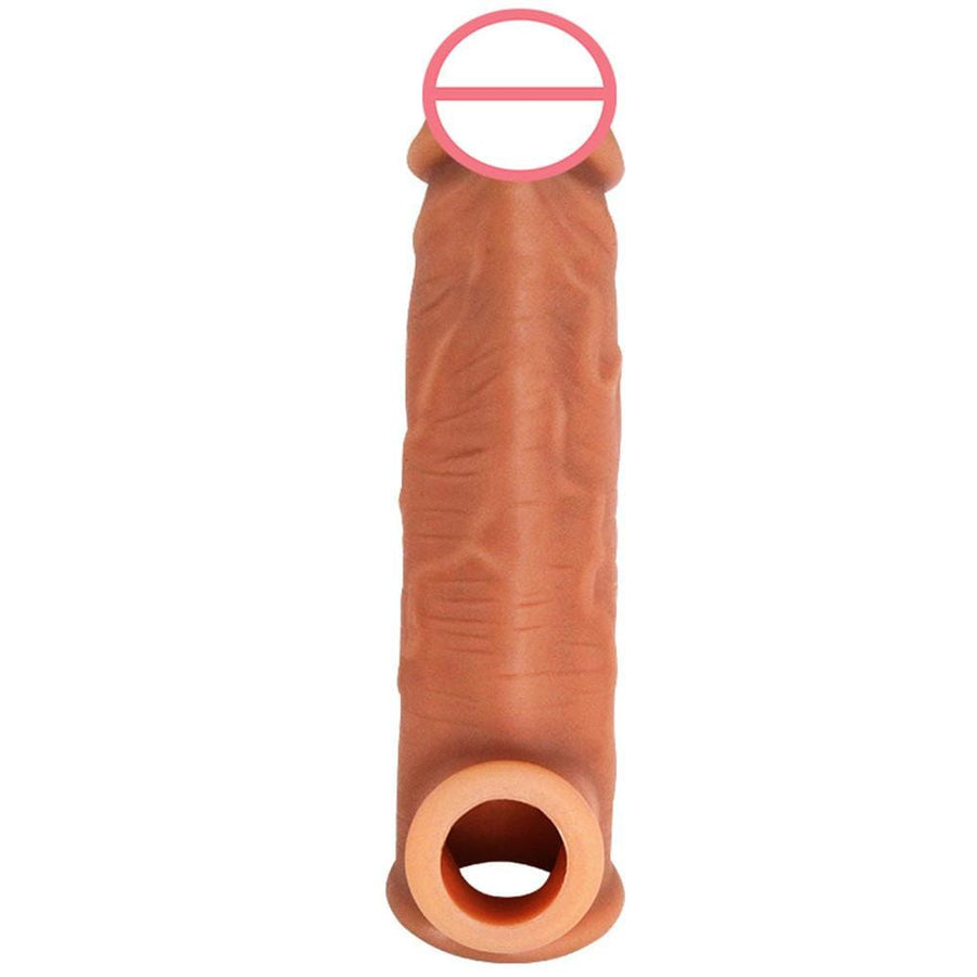 Reusable Silicone Penis Enlargement Sheath BDSM, gallery view 3