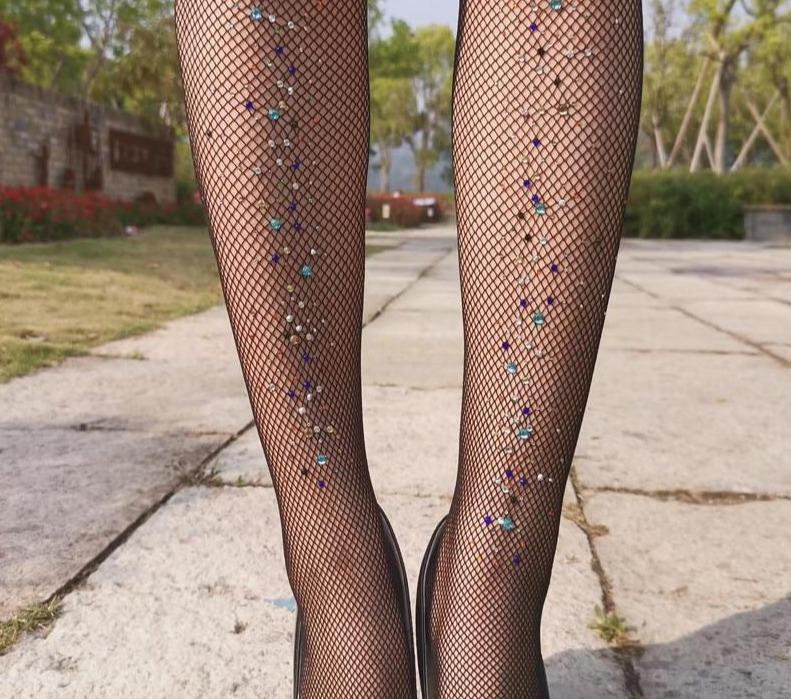 Sissy Party Rhinestone Stockings, gallery view 6