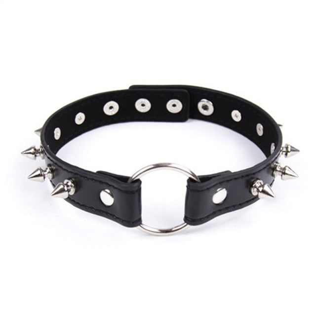 Adjustable Leather Collar, gallery view 3