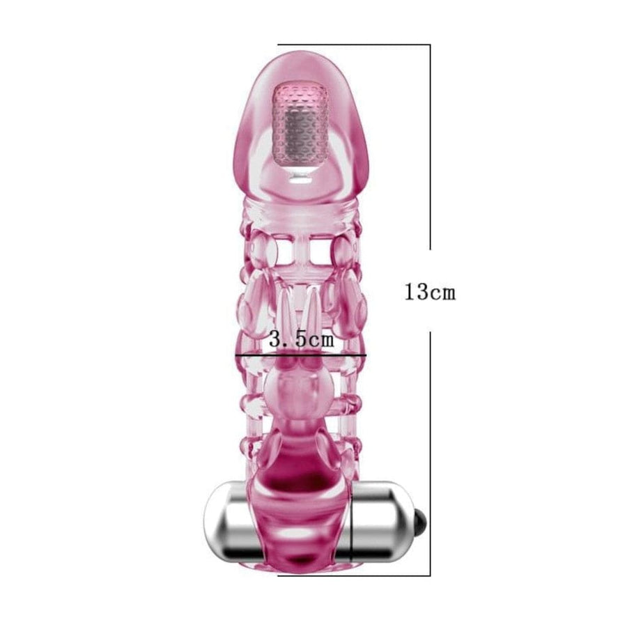 Pink Horny Bunny Vibrating Penis Sleeve BDSM, gallery view 3