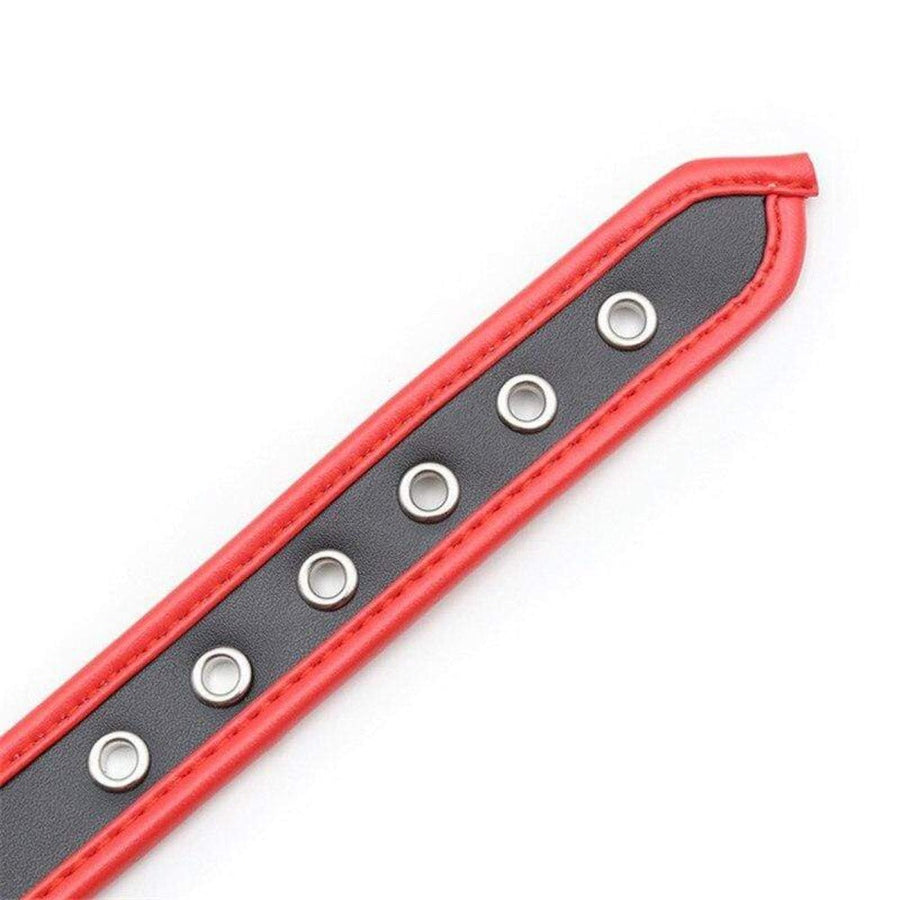 O Ring Bondage Leather Collars for Humans, gallery view 7
