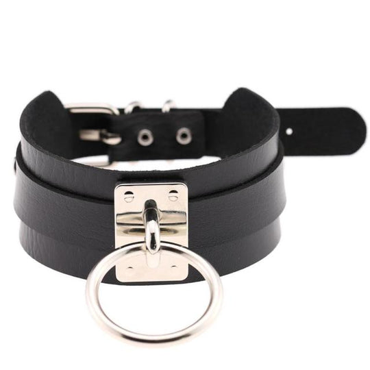 Handmade Leather Collar BDSM product view