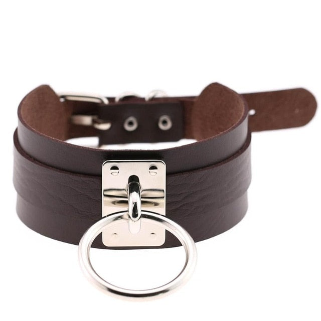 Handmade Leather Collar BDSM, gallery view 12