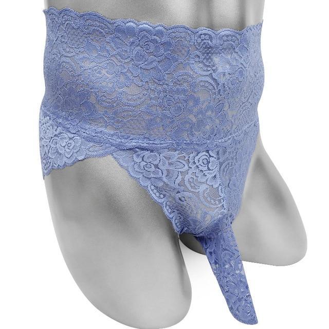 Floral Lace Briefs With Sheath, gallery view 6