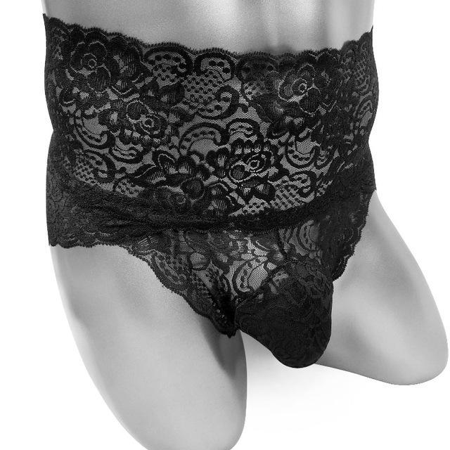 High Waist Lace Sissy Panties, gallery view 6