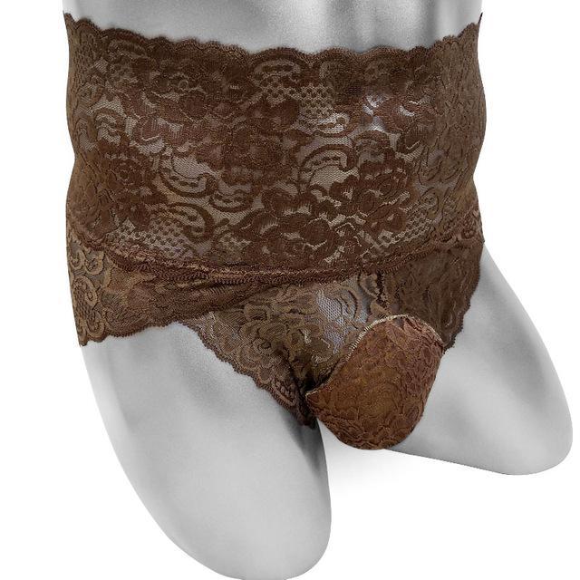 High Waist Lace Sissy Panties, gallery view 4