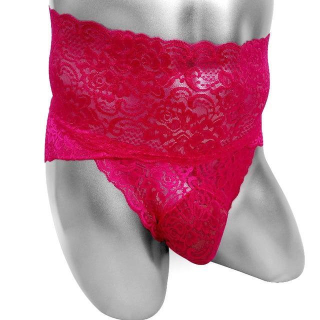High Waist Lace Sissy Panties, gallery view 5