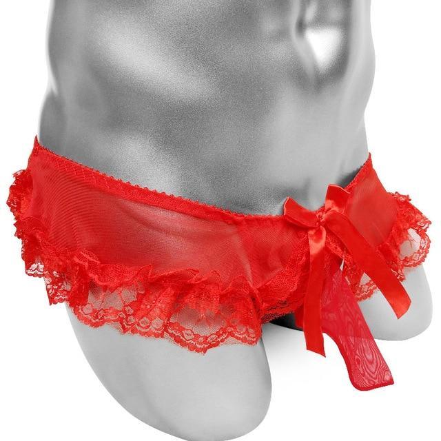Ruffled Pouch Panties With Sheath, gallery view 3