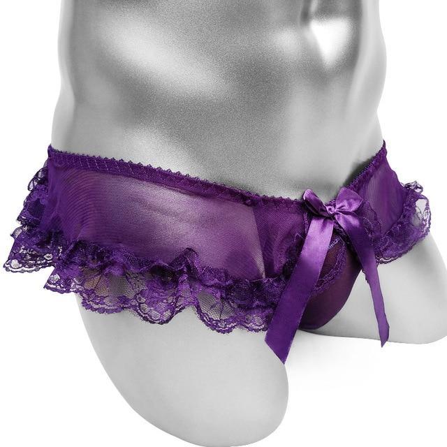 Skirted Lace Sissy Panties, gallery view 4