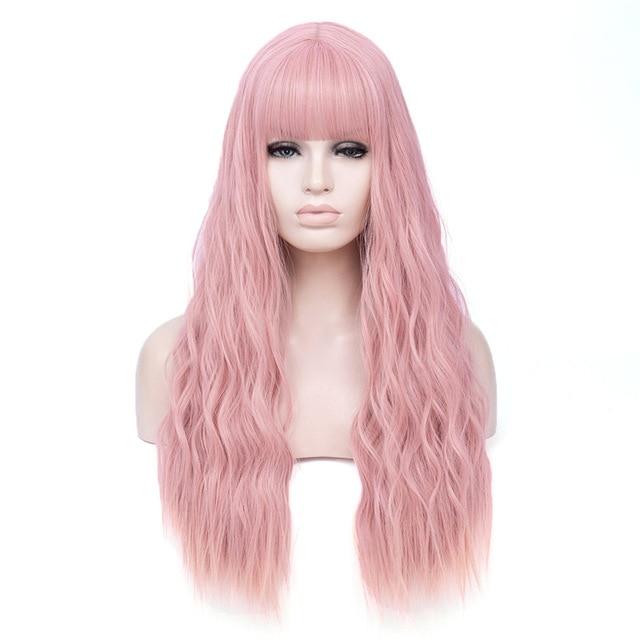 26 Inches Long Wavy Wig with Bangs, gallery view 6