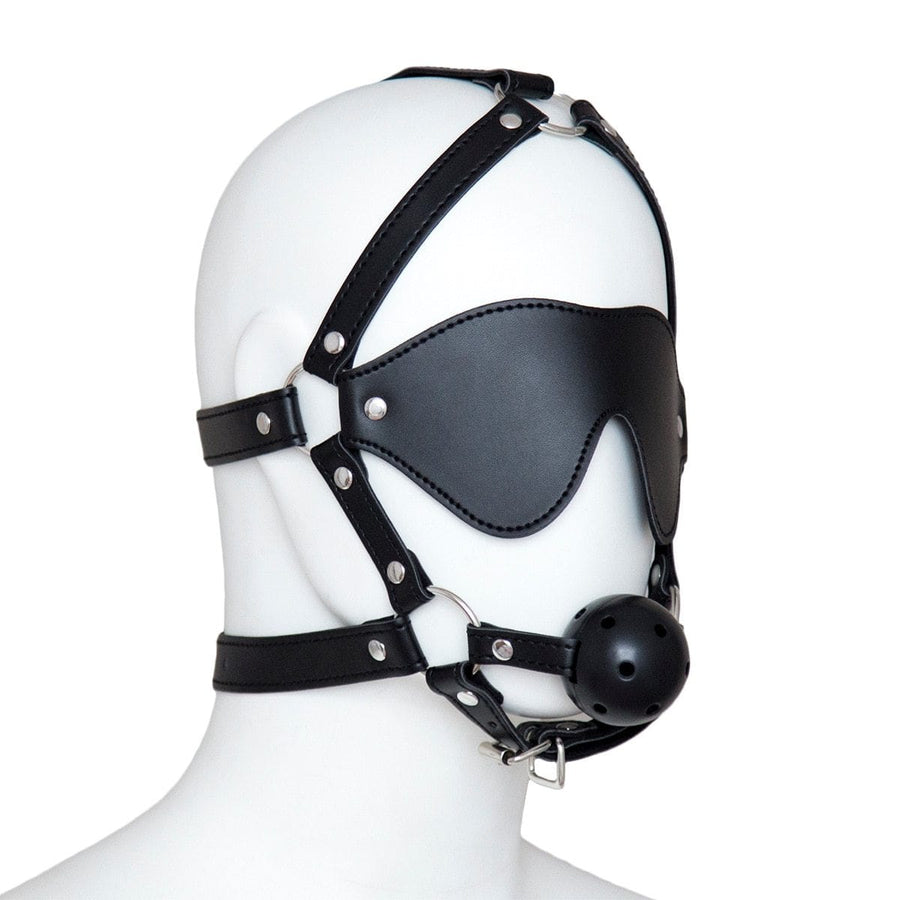 Total Submission Ball Gag Harness BDSM, gallery view 4