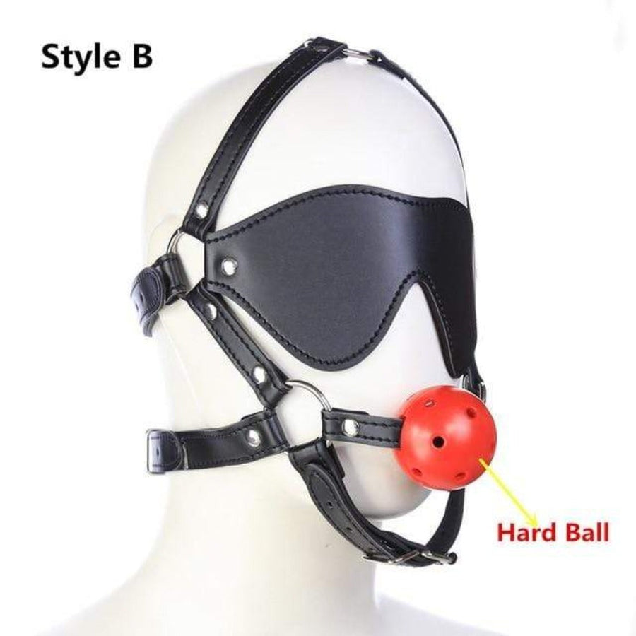 Total Submission Ball Gag Harness BDSM, gallery view 5