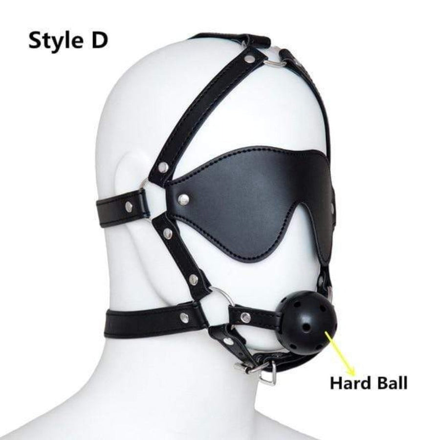 Total Submission Ball Gag Harness BDSM, gallery view 2