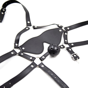 Total Submission Ball Gag Harness BDSM