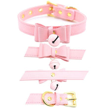 Load image into Gallery viewer, Leather Cute Bow Tie Princess Collars
