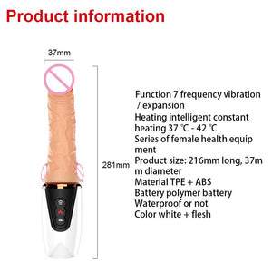 Machine sexuelle vibrante à stimulation thermique BDSM