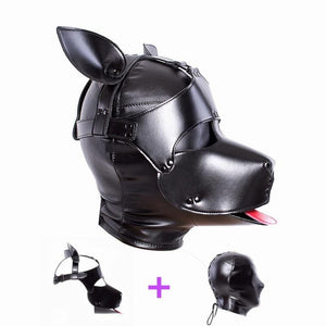 Black Canine Cosplay BDSM Mask BDSM