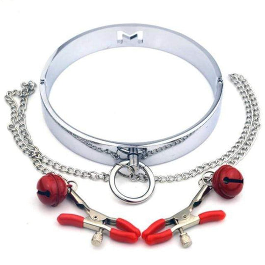 Nipple Punishment Metallic Infinity Collar product view