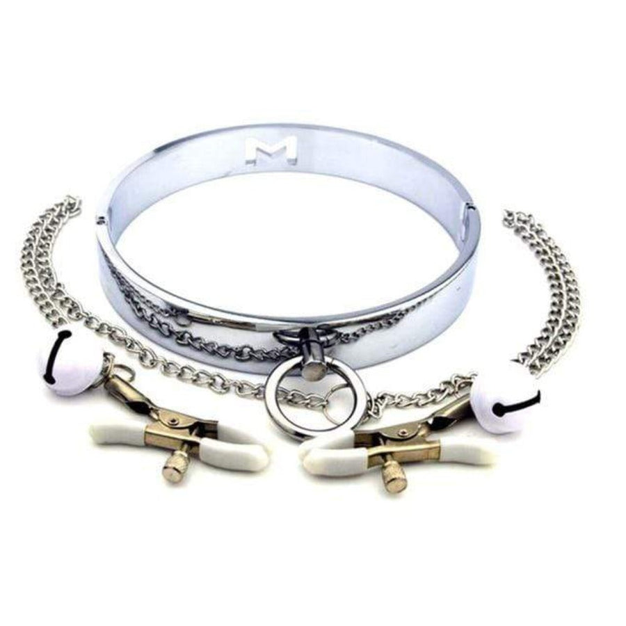 Nipple Punishment Metallic Infinity Collar, gallery view 8