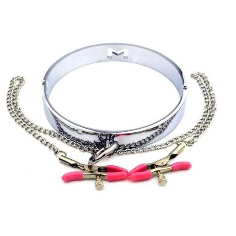 Nipple Punishment Metallic Infinity Collar, gallery view 6