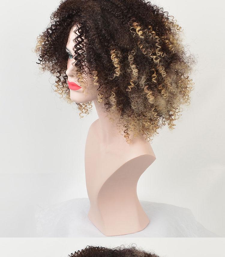 12 Inches Short Ombre Curly Wig, gallery view 3
