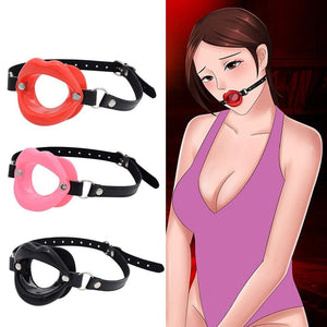Silicone Sex Slave Lips O Ring Open Mouth Gag
