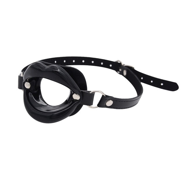 Silicone Sex Slave Lips O Ring Open Mouth Gag, gallery view 7