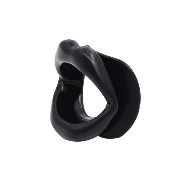 Silicone Sex Slave Lips O Ring Open Mouth Gag, gallery view 4