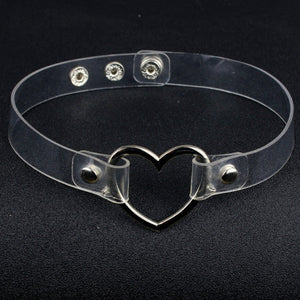 Heart Leather Collar BDSM