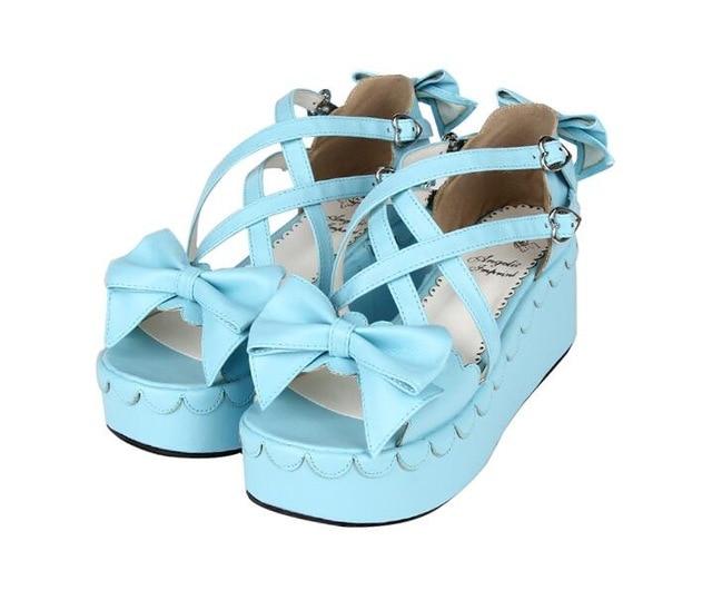 Nora Pink Wedge Pumps Sissy Shoes, gallery view 5