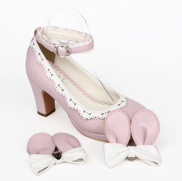 Evelyn Pink Bunny Sissy Shoes, gallery view 4