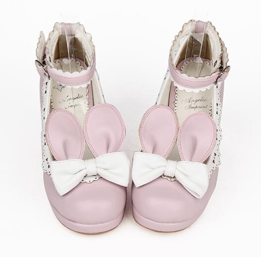 Evelyn Pink Bunny Sissy Schuhe