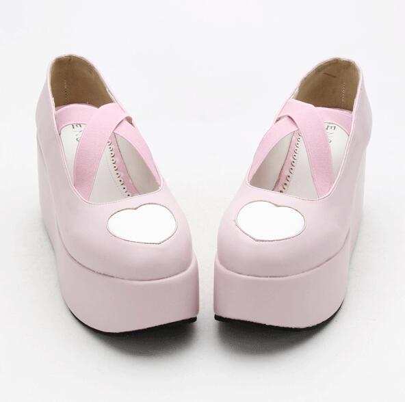 Lily Wedged Heart Sissy Shoes, gallery view 3