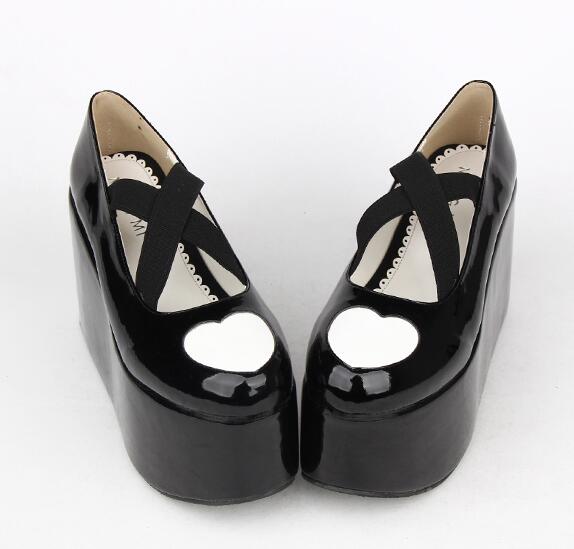 Lily Wedged Heart Sissy Shoes, gallery view 5