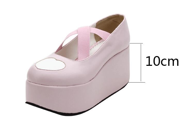 Lily Wedged Heart Sissy Shoes, gallery view 4