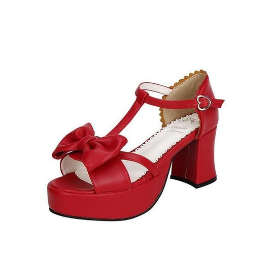 Riley T-Strap Pumps Sissy Shoes product view