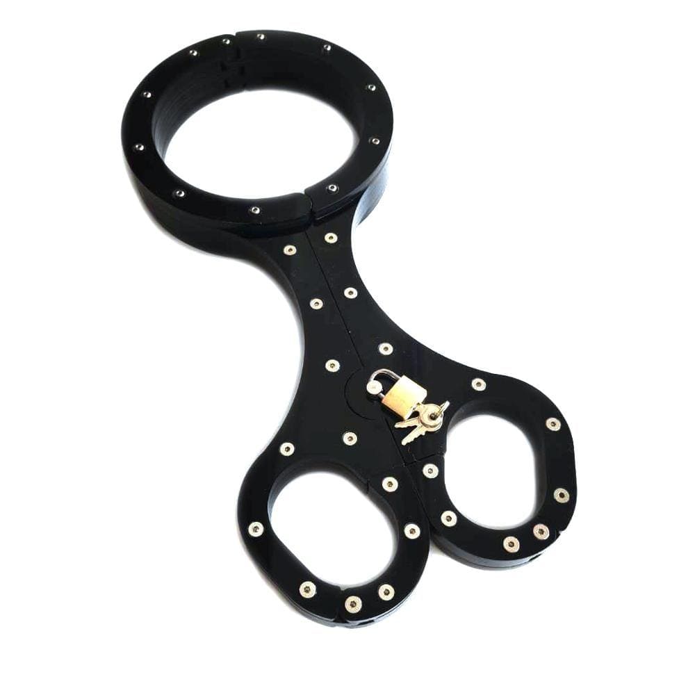 Black Scissor-Type Bondage Pillory BDSM