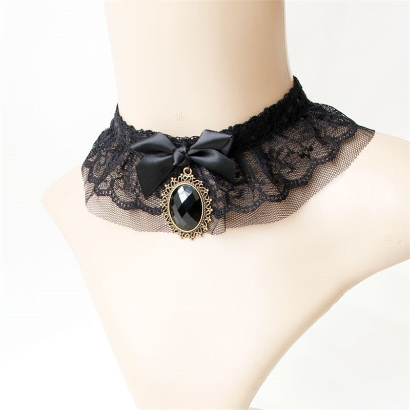 Sissy Lace Choker Necklace, gallery view 2