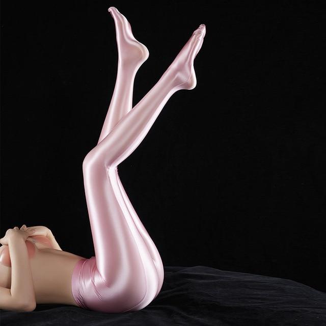 VIP Sissy Shiny Pink Stockings, gallery view 2