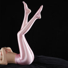Load image into Gallery viewer, VIP Sissy Shiny Pink Stockings

