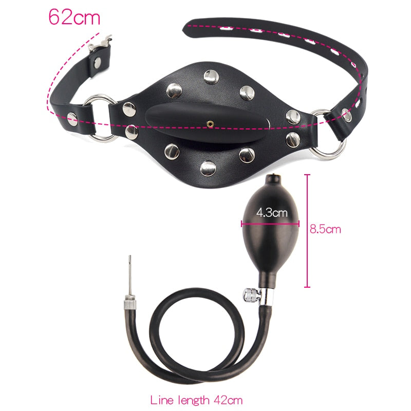 Popular Inflatable Lockable Open Mouth Gag & Digital Timer Set, gallery view 4