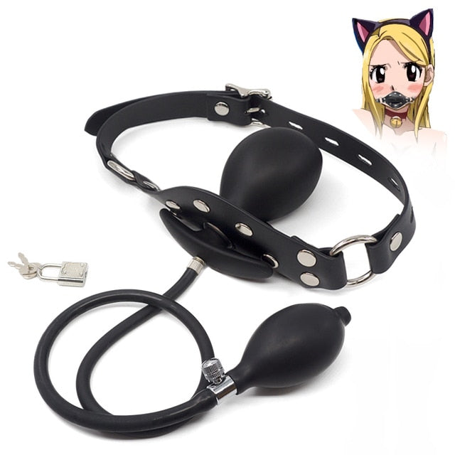 Popular Inflatable Lockable Open Mouth Gag & Digital Timer Set, gallery view 2