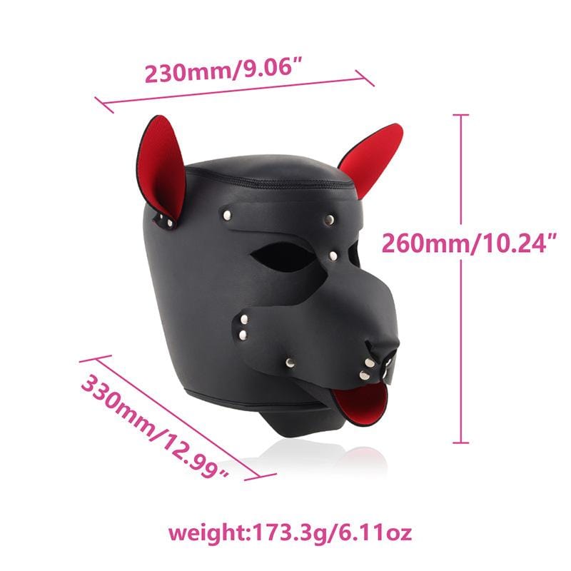Obedience Training Leather Dog Hood BDSM, gallery view 6