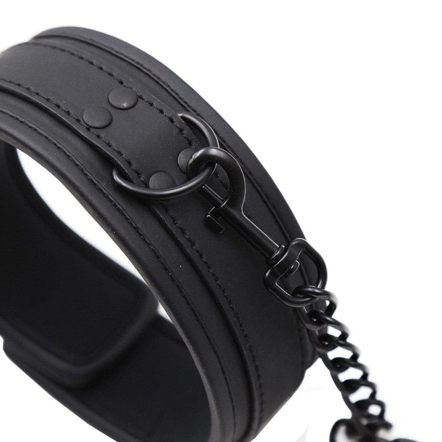 Spongy All-Black BDSM Training Collar, gallery view 3