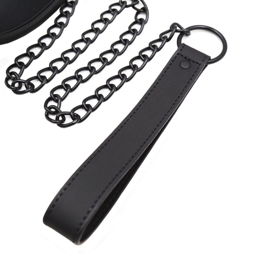 Spongy All-Black BDSM Training Collar, gallery view 6