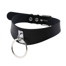 Load image into Gallery viewer, Slave Heirloom Leather Choker With Ring
