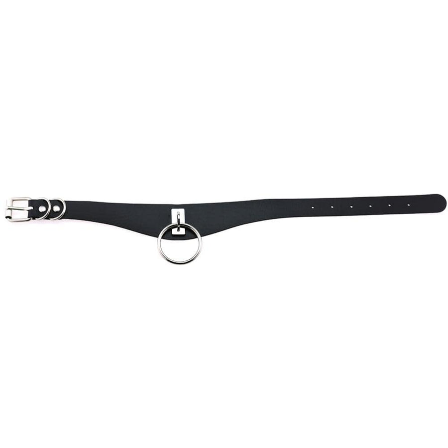 Slave Heirloom Leather Choker With Ring, gallery view 5